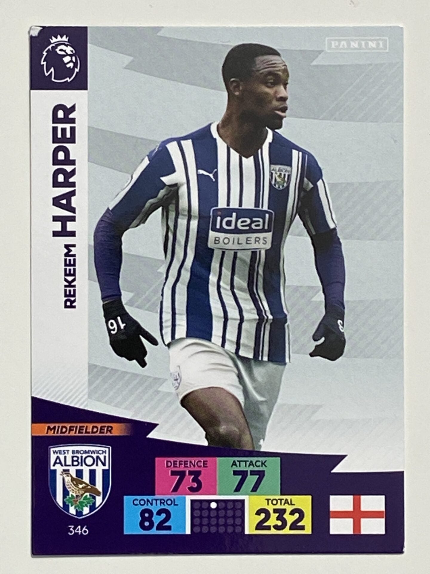 Rekeem Harper (West Brom) Football Card &#8211; Premier League Adrenalyn XL 2020:21