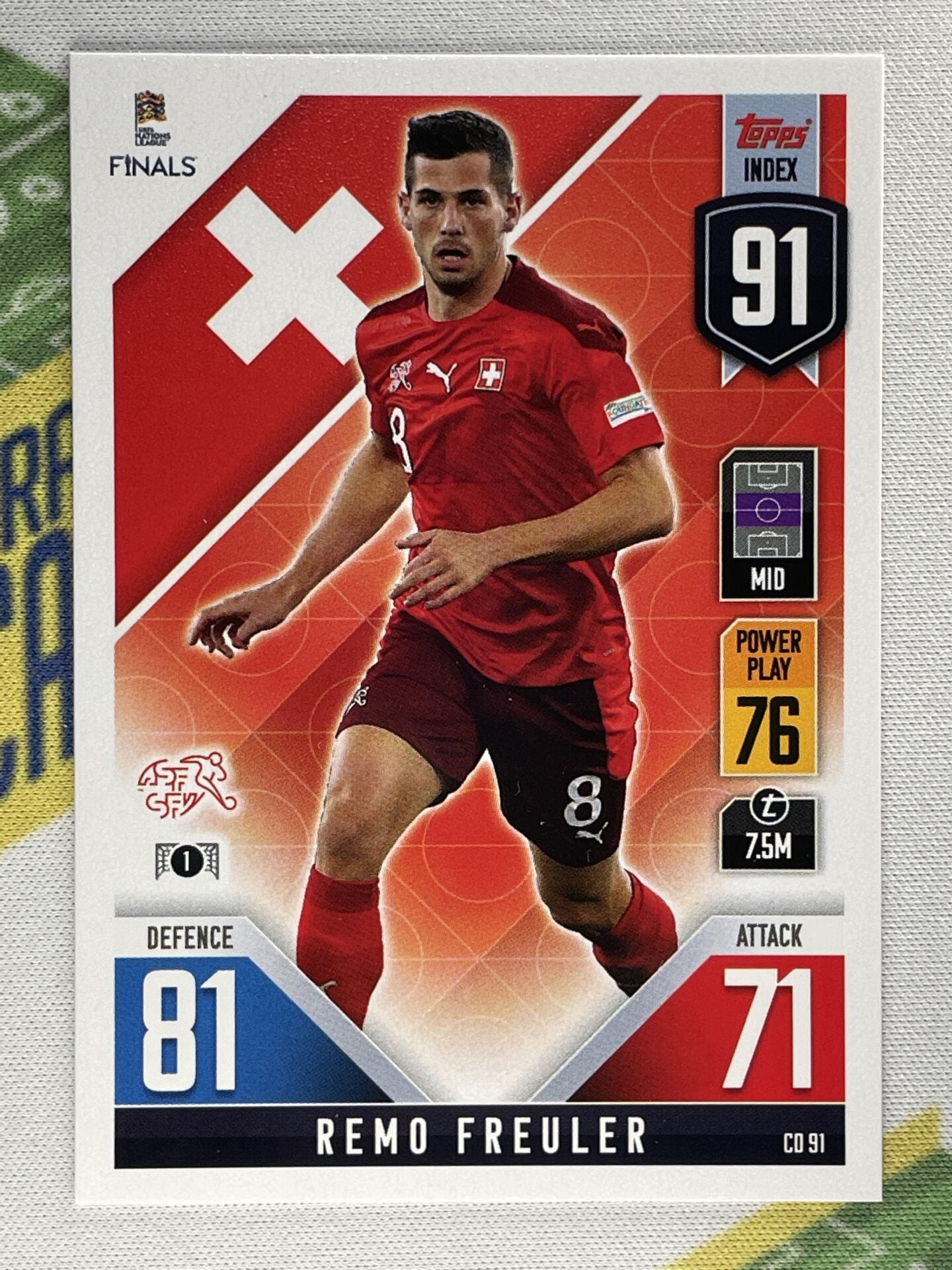 Remo Freuler Switzerland Topps Match Attax 101 Road to Nations League 2022 Card