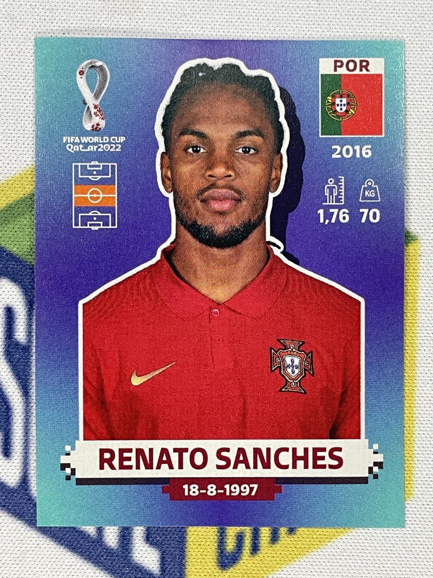 Renato Sanches Portugal Panini World Cup 2022 Qatar Stickers