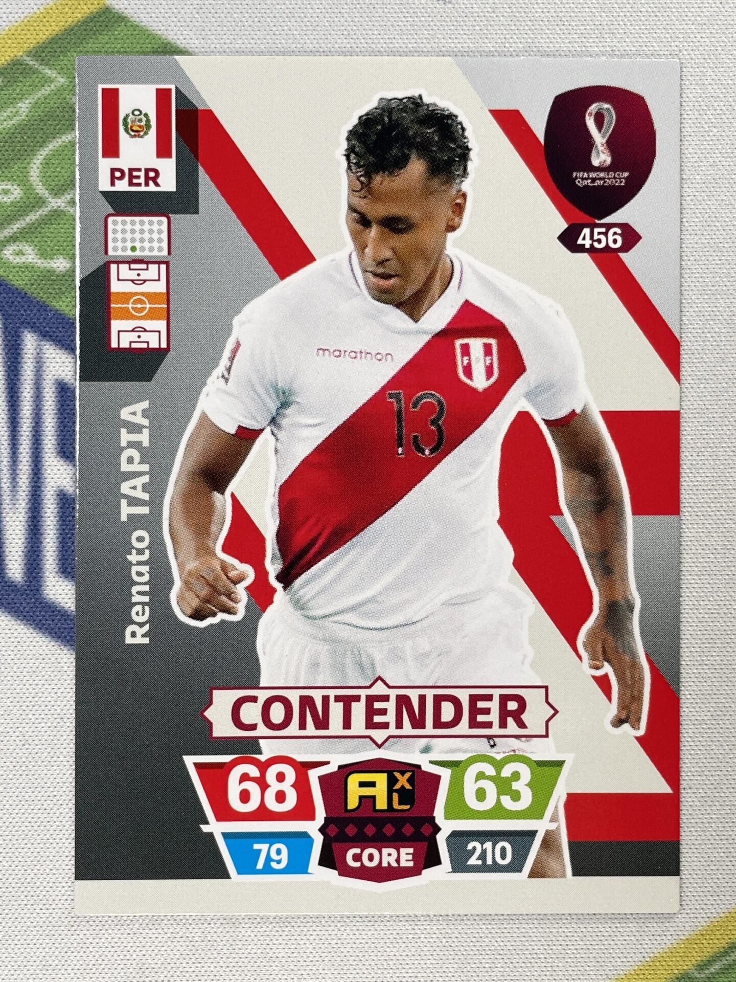 Renato Tapia Peru Panini World Cup 2022 Adrenalyn XL Card