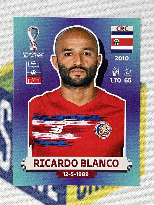 Ricardo Blanco Costa Rica Panini World Cup 2022 Qatar Stickers