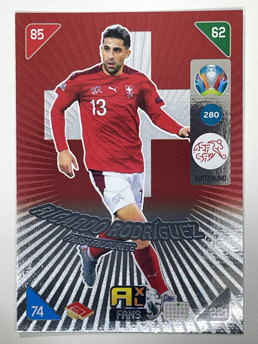 Ricardo Rodriguez Fans Favourties (Switzerland) Football Card &#8211; Euro 2020 Adrenalyn XL