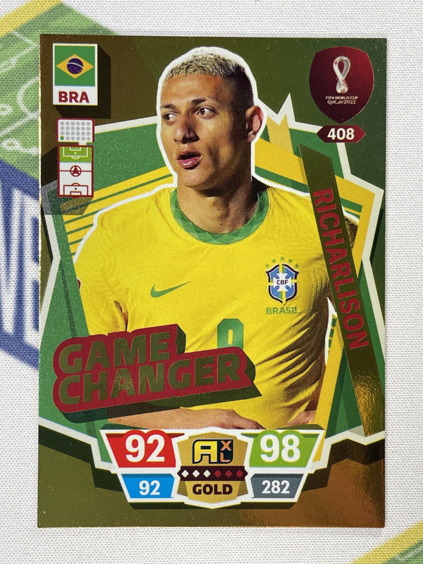 Richarlison Brazil Game Changer Panini World Cup 2022 Adrenalyn XL Card