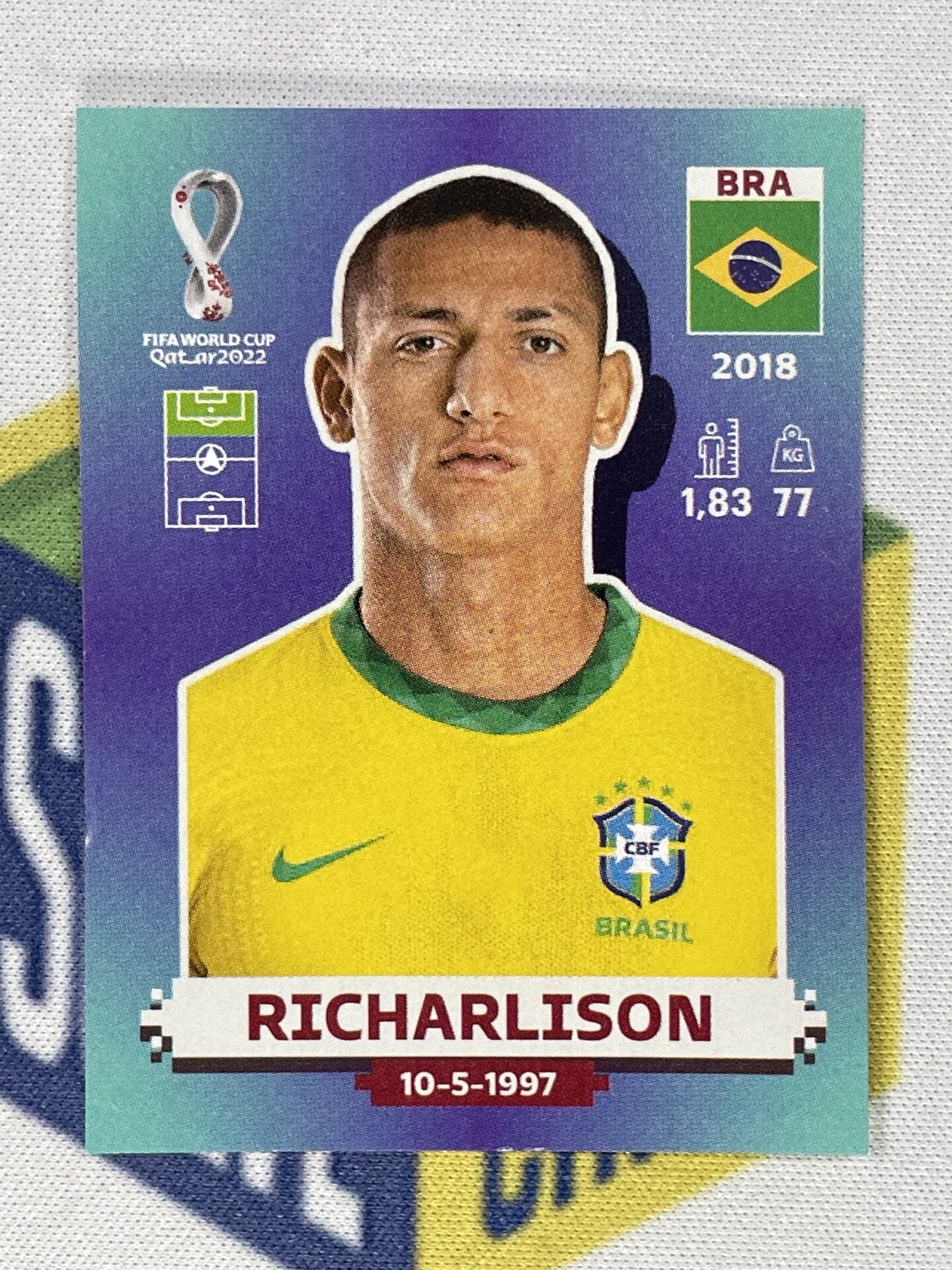 Richarlison Brazil Panini World Cup 2022 Qatar Stickers