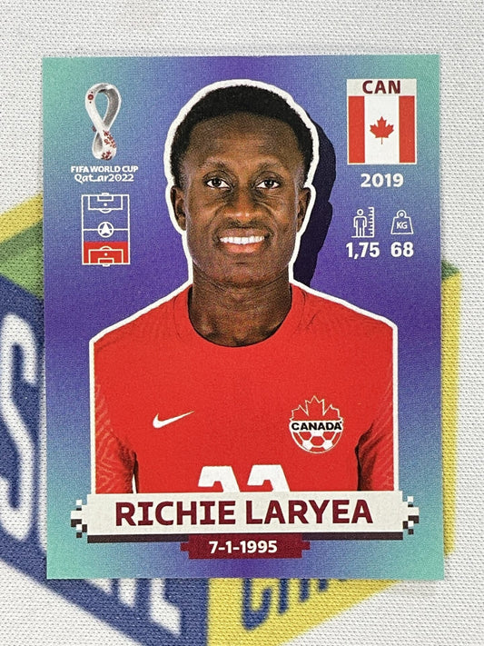 Richie Laryea Canada Panini World Cup 2022 Qatar Stickers