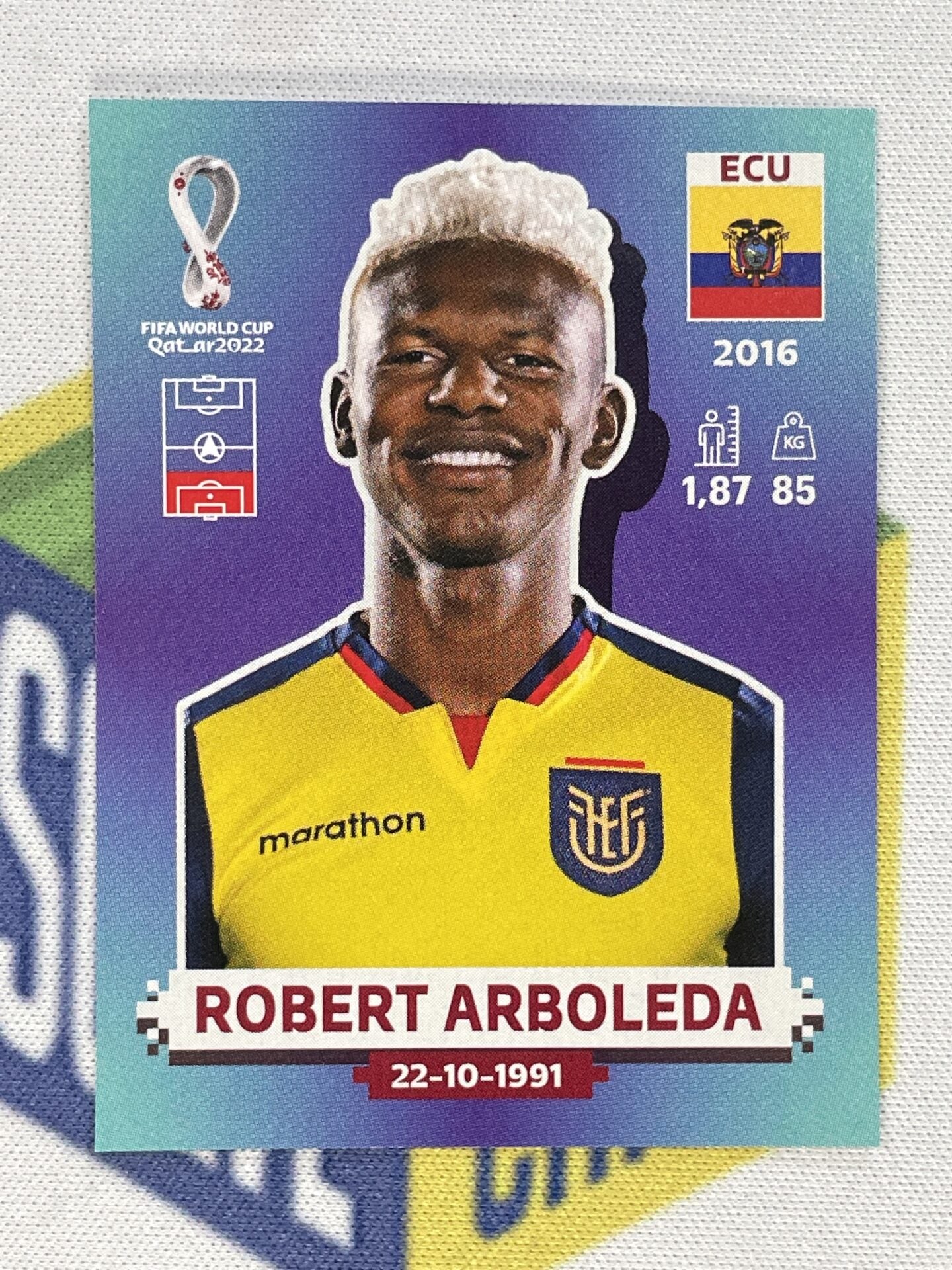 Robert Arboleda Ecuador Panini World Cup 2022 Qatar Stickers