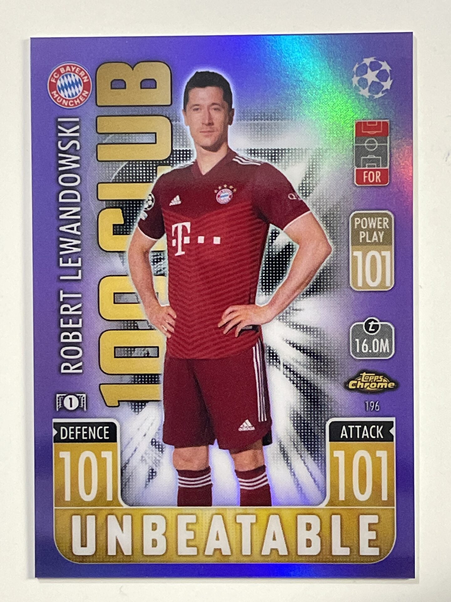 Robert Lewandowski Purple high quality Parallel Panini