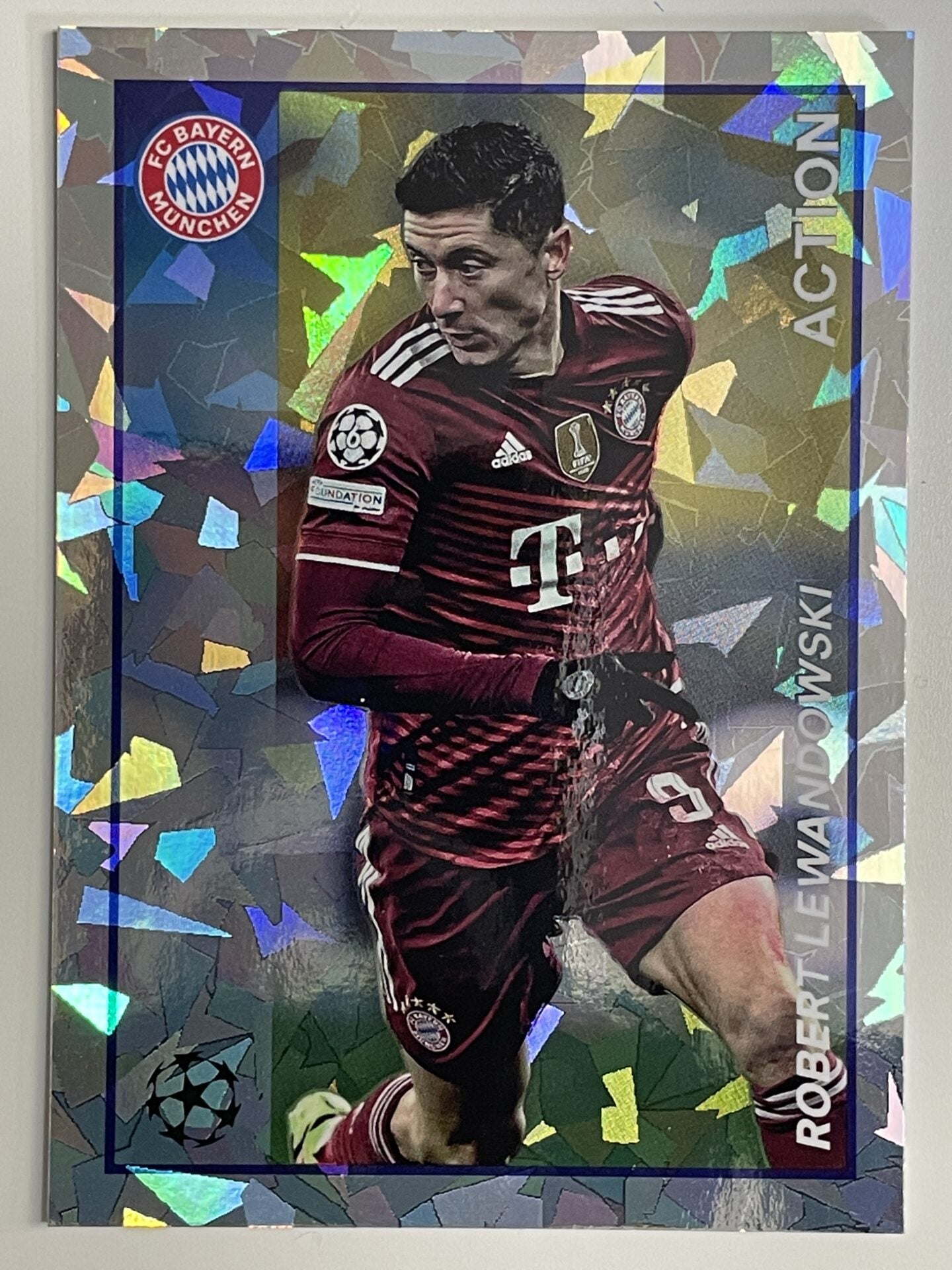 Robert Lewandowski Bayern Munich Action Topps Merlin Heritage 97 UEFA Champions League Card