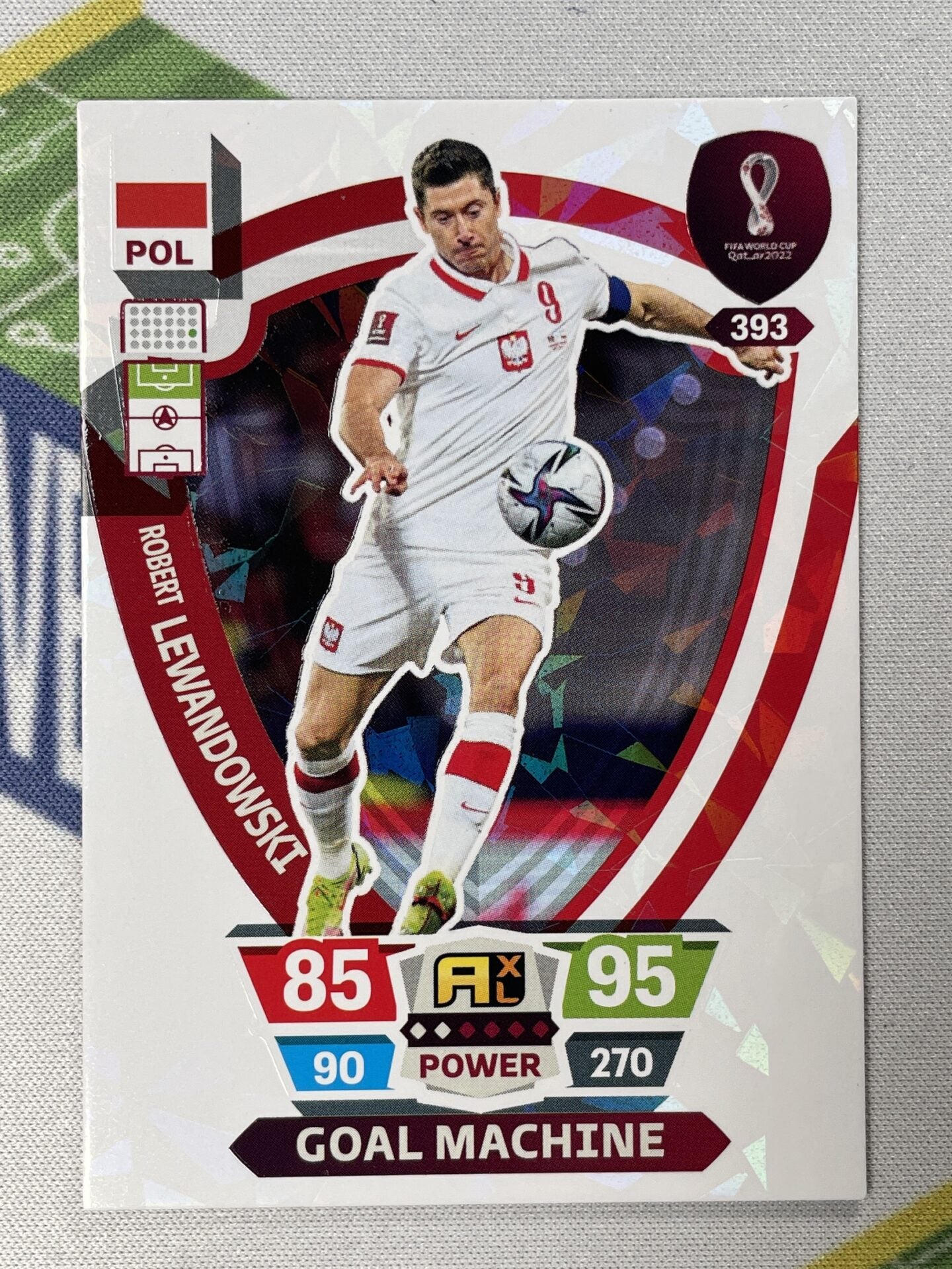 Robert Lewandowski Poland Goal Machine Panini World Cup 2022 Adrenalyn XL Card