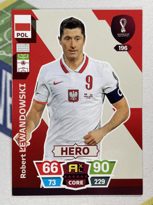 Robert Lewandowski Poland Panini World Cup 2022 Adrenalyn XL Card