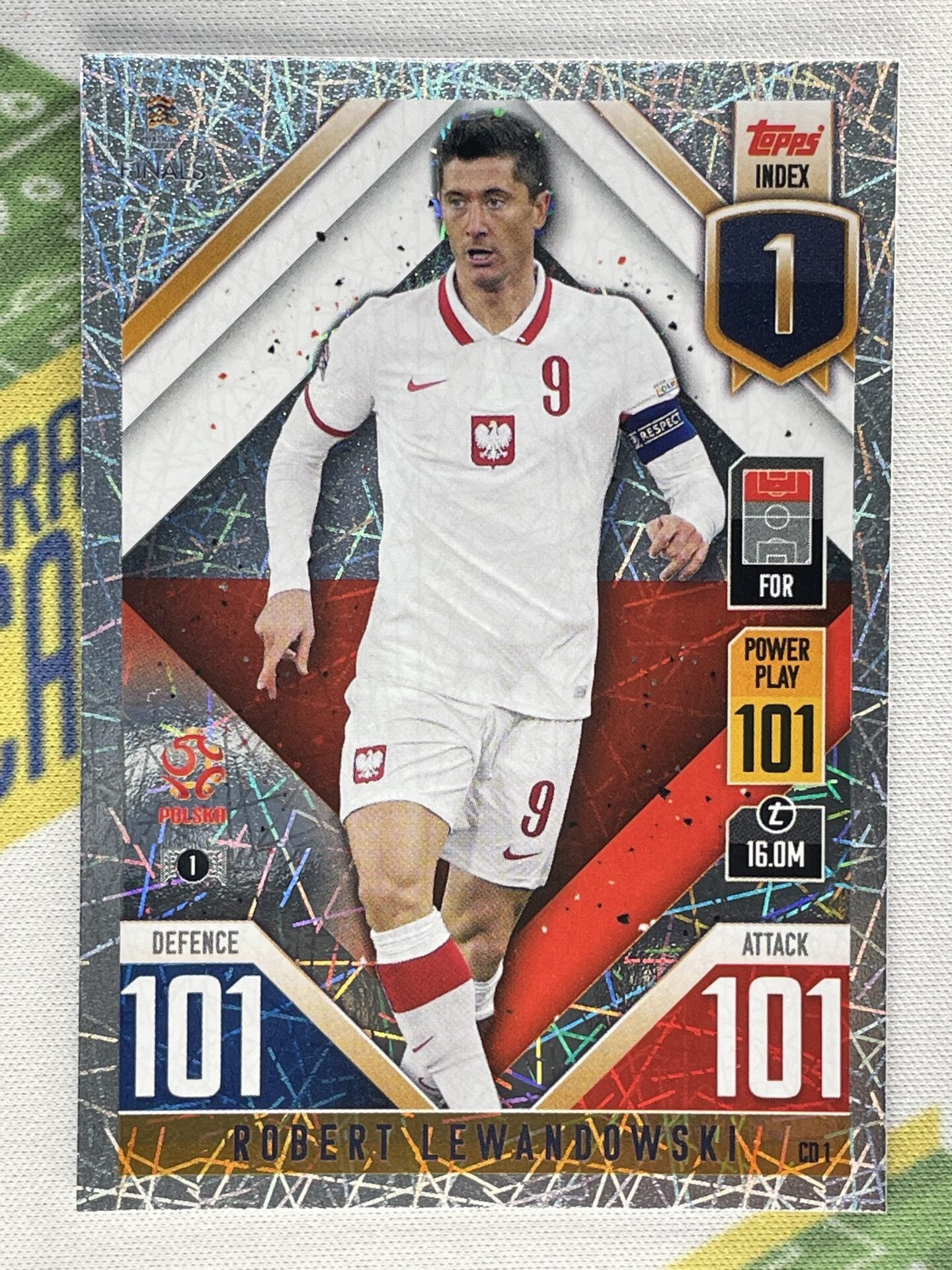 Robert Lewandowski Poland Topps Match Attax 101 Road to Nations League 2022 Card