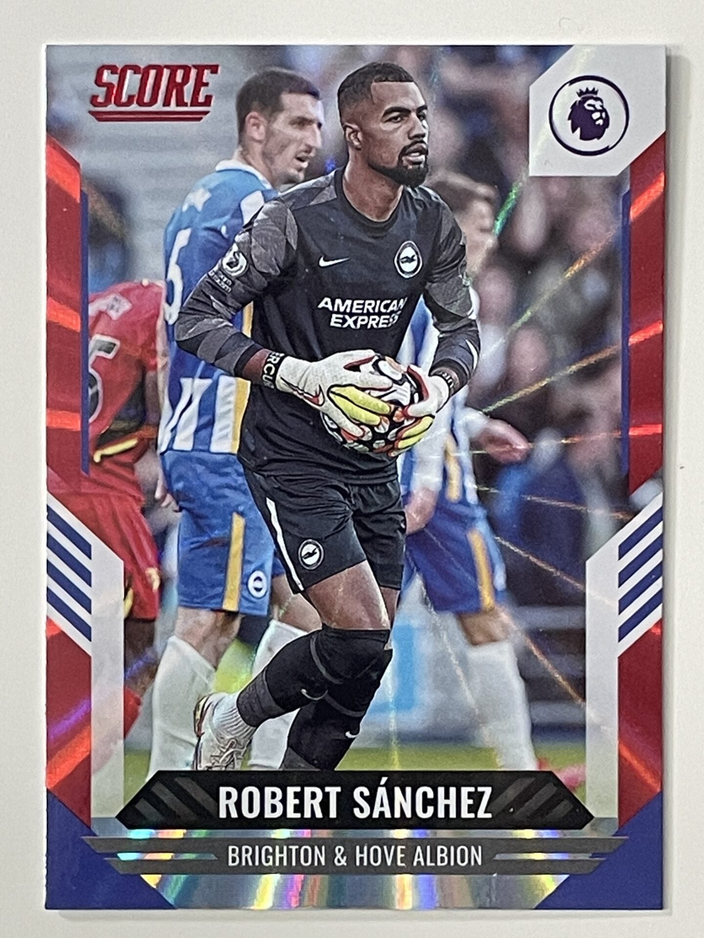 Robert Sanchez Brighton Base Red Laser Parallel Panini Premier League Score 2021 2022