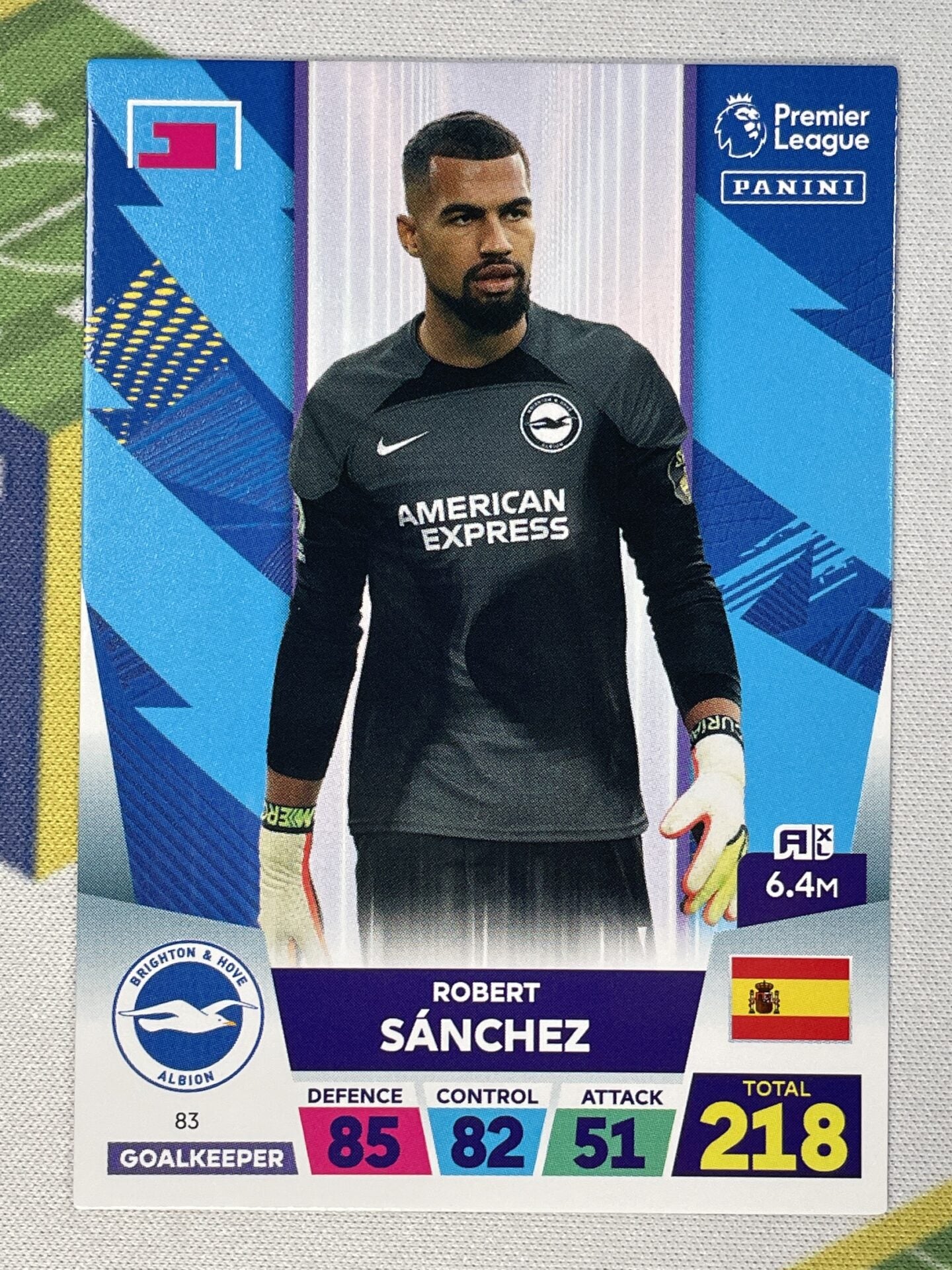 Robert Sanchez Brighton Panini Premier League Adrenalyn XL 2023 Card