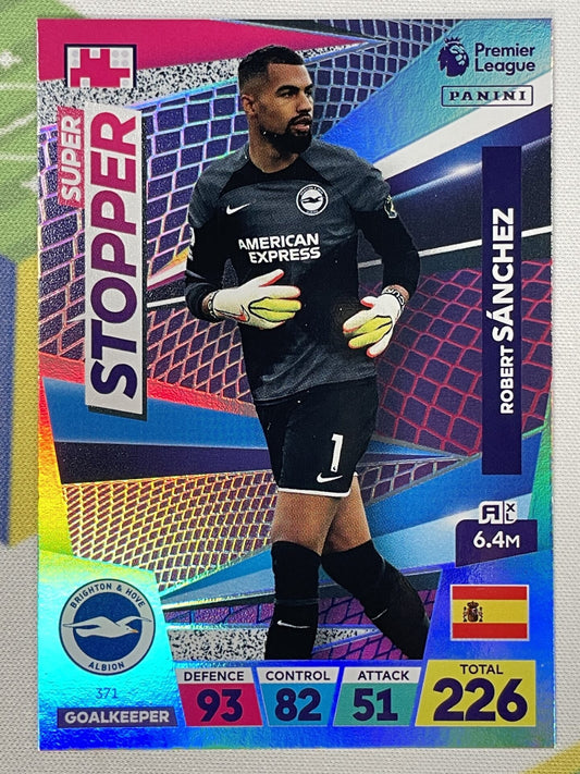 Robert Sanchez Brighton Super Stopper Panini Premier League Adrenalyn XL 2023 Card