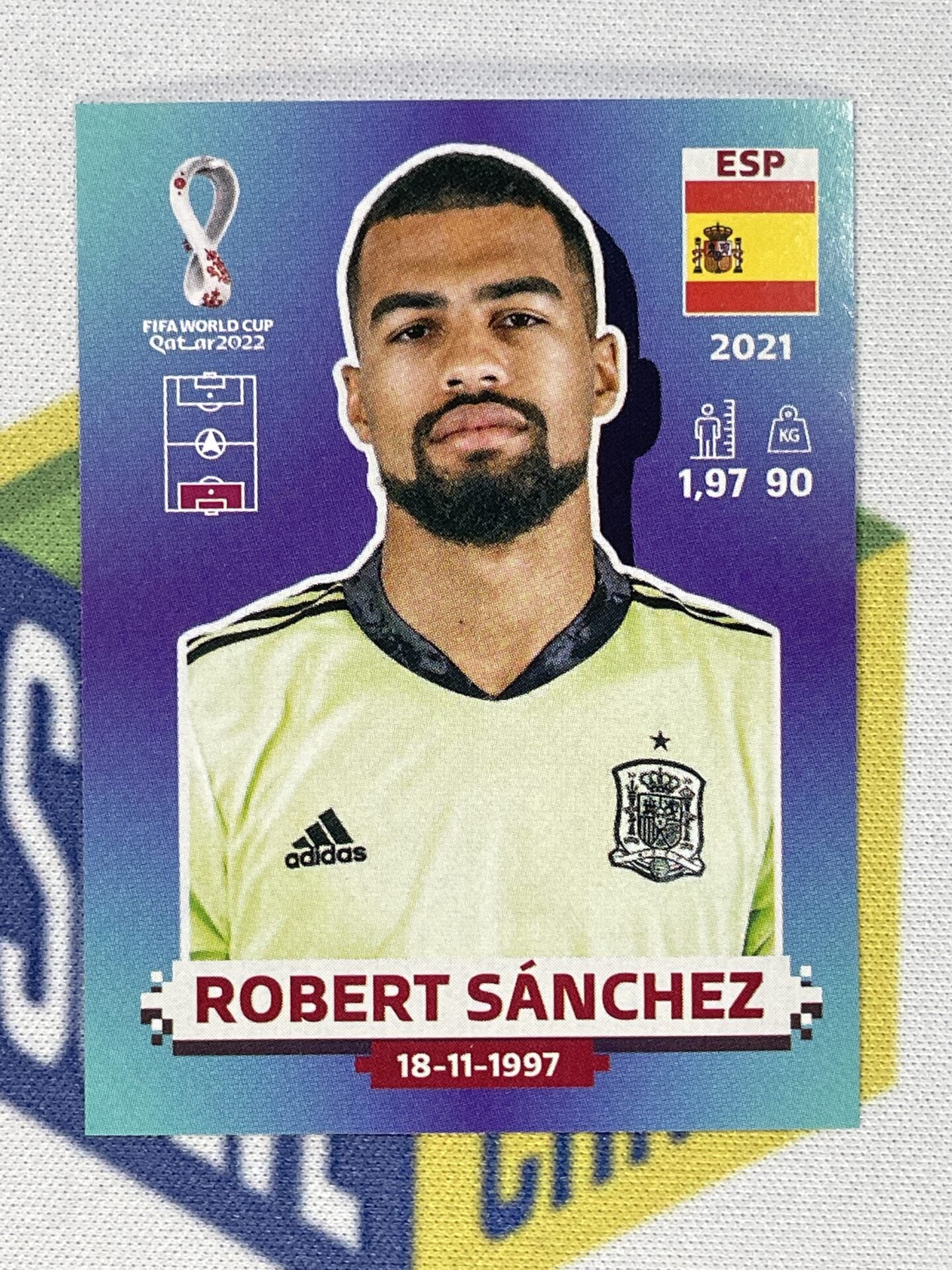 Robert Sanchez Spain Panini World Cup 2022 Qatar Stickers