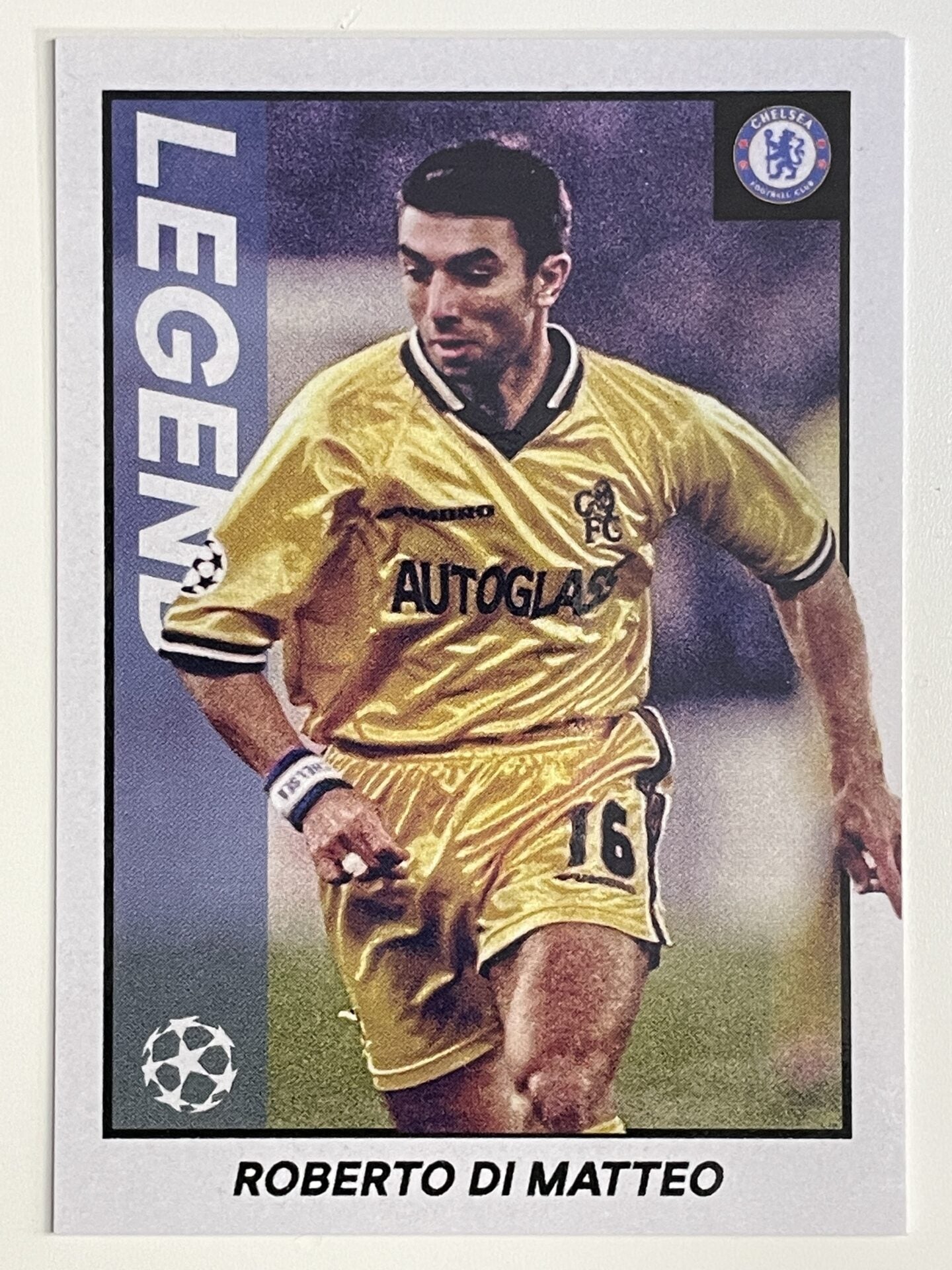 Roberto Di Matteo Chelsea Legend Topps Merlin Heritage 97 UEFA Champions League Card