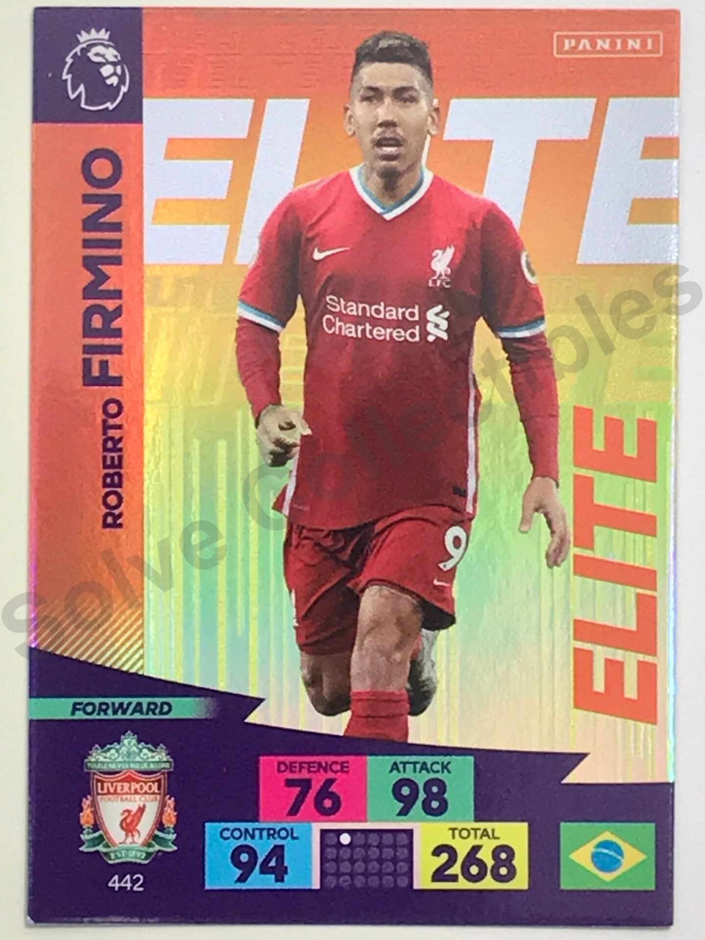 Roberto Firmino (Liverpool) &#8211; Elite Football Card &#8211; Premier League Adrenalyn XL 2020:21