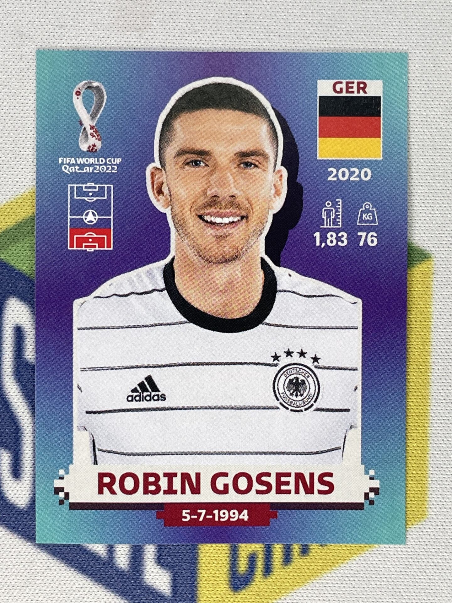 Robin Gosens Germany Panini World Cup 2022 Qatar Stickers