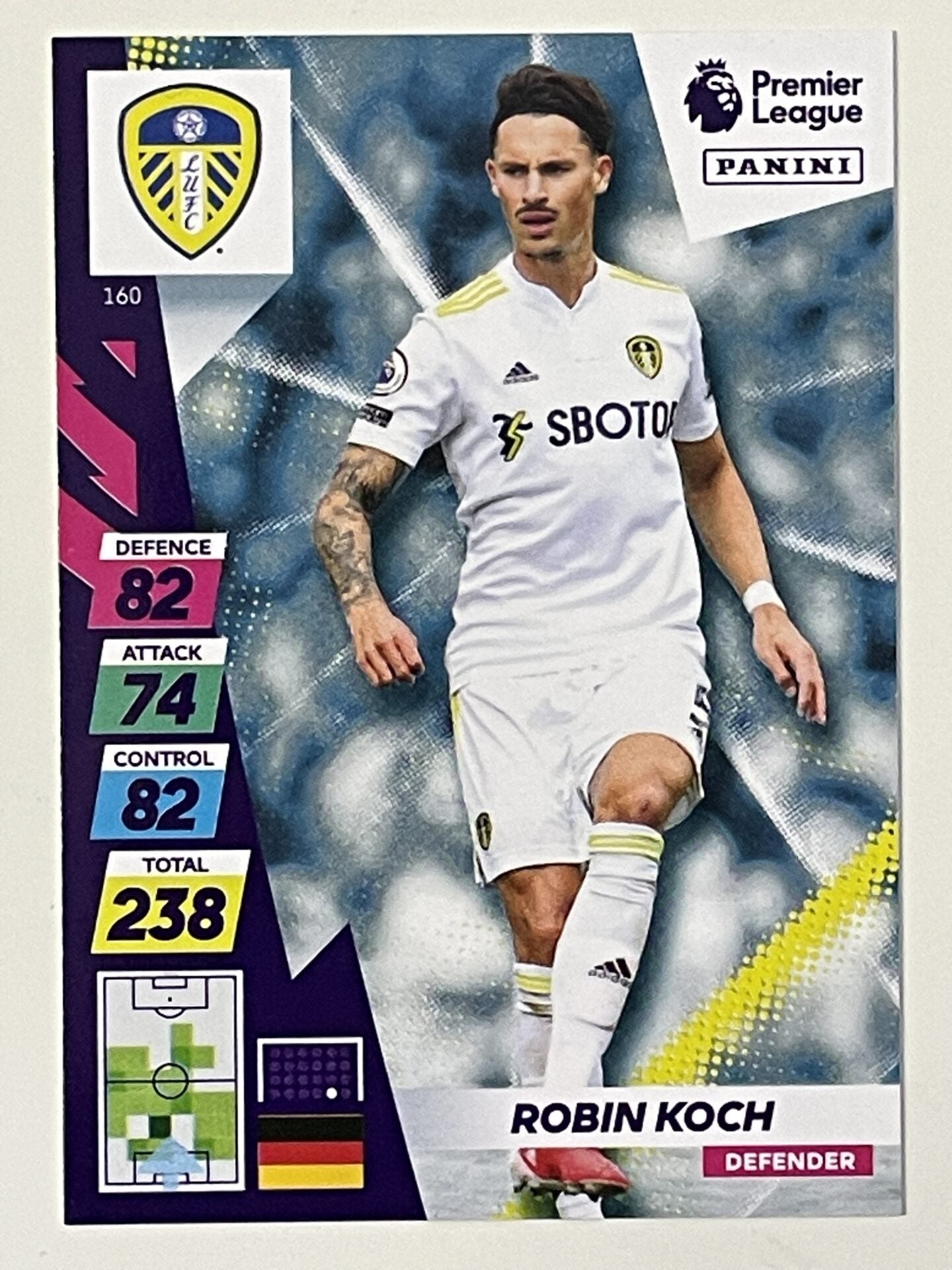 Robin Koch Leeds United Base Panini Adrenalyn XL PLUS Premier League 2021 2022