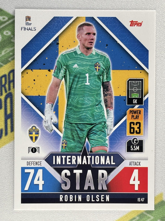 Robin Olsen Sweden Topps Match Attax 101 Road to Nations League 2022 Card