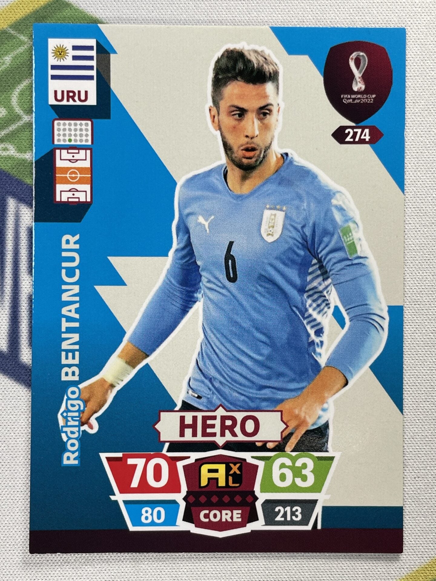 Rodrigo Bentancur Uruguay Panini World Cup 2022 Adrenalyn XL Card