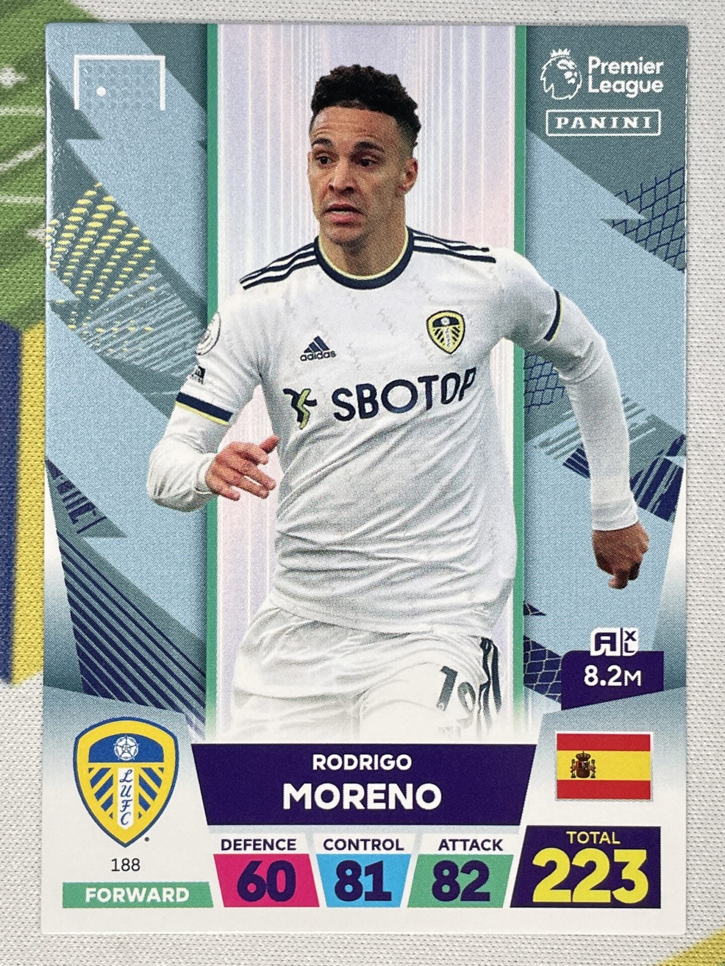 Rodrigo Moreno Leeds Panini Premier League Adrenalyn XL 2023 Card