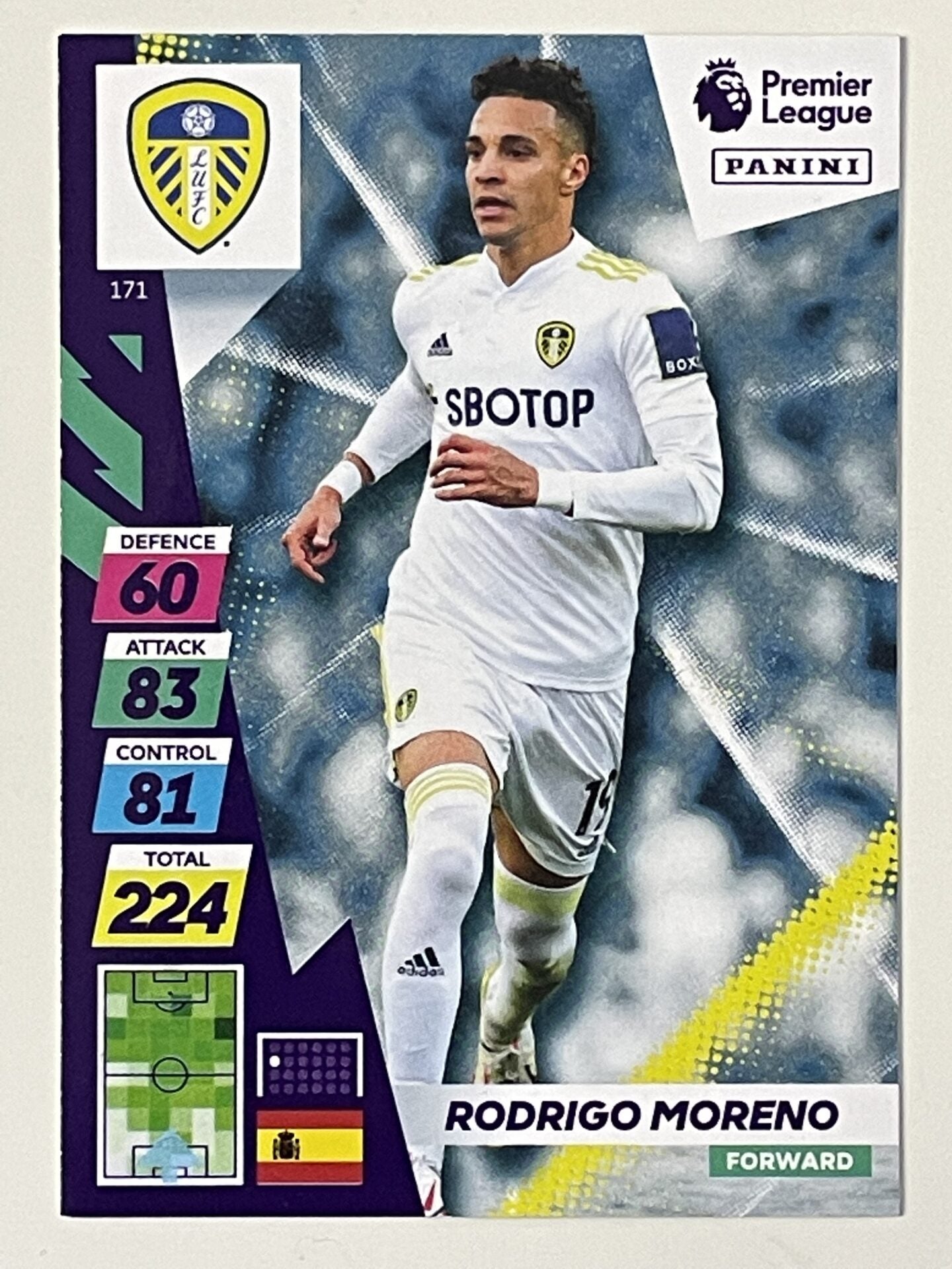 Rodrigo Moreno Leeds United Base Panini Adrenalyn XL PLUS Premier League 2021 2022