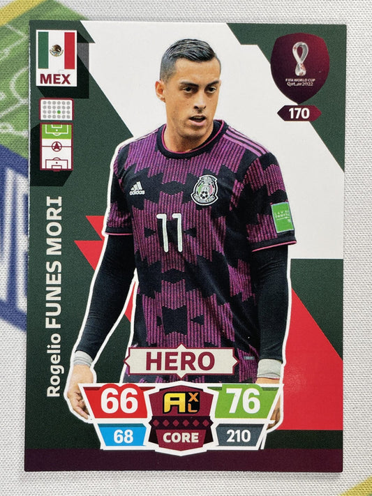 Rogelio Funes Mori Mexico Panini World Cup 2022 Adrenalyn XL Card