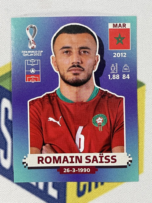 Romain Saiss Morocco Panini World Cup 2022 Qatar Stickers