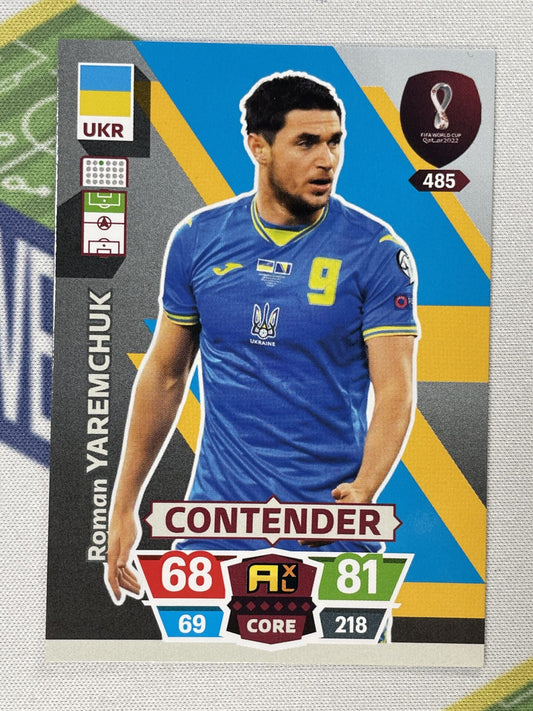 Roman Yaremchuk Ukraine Panini World Cup 2022 Adrenalyn XL Card