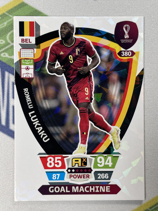 Romelu Lukaku Belgium Goal Machine Panini World Cup 2022 Adrenalyn XL Card