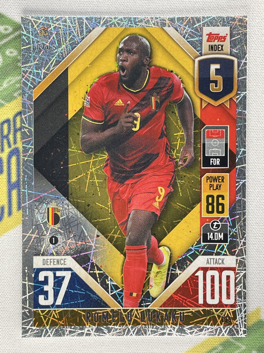 Romelu Lukaku Belgium Topps Match Attax 101 Road to Nations League 2022 Card