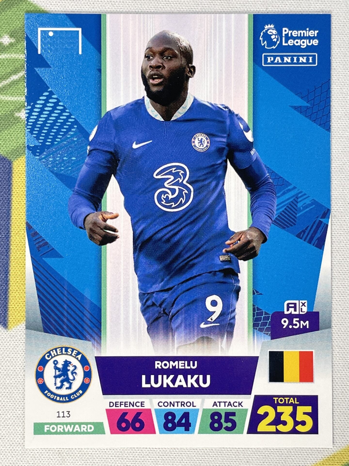 Romelu Lukaku Chelsea Panini Premier League Adrenalyn XL 2023 Card