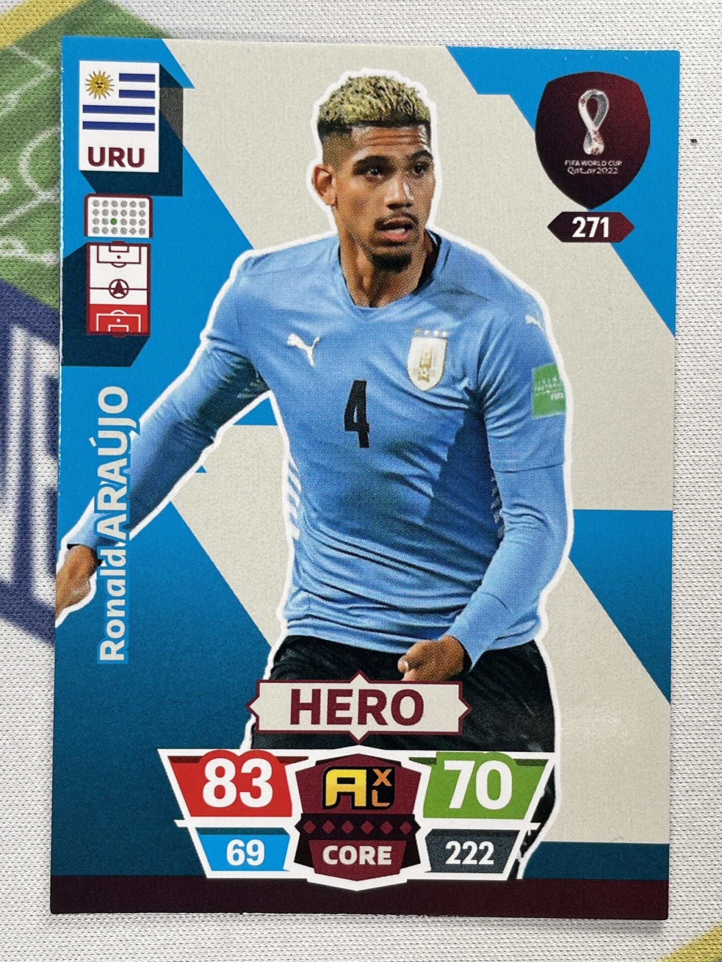 Ronald Araujo Uruguay Panini World Cup 2022 Adrenalyn XL Card