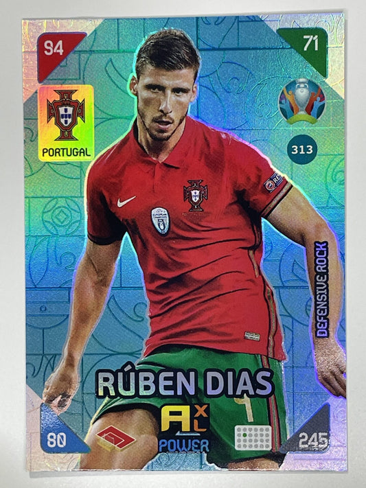 Ruben Dias Defensive Rocks (Portugal) Football Card &#8211; Euro 2020 Adrenalyn XL