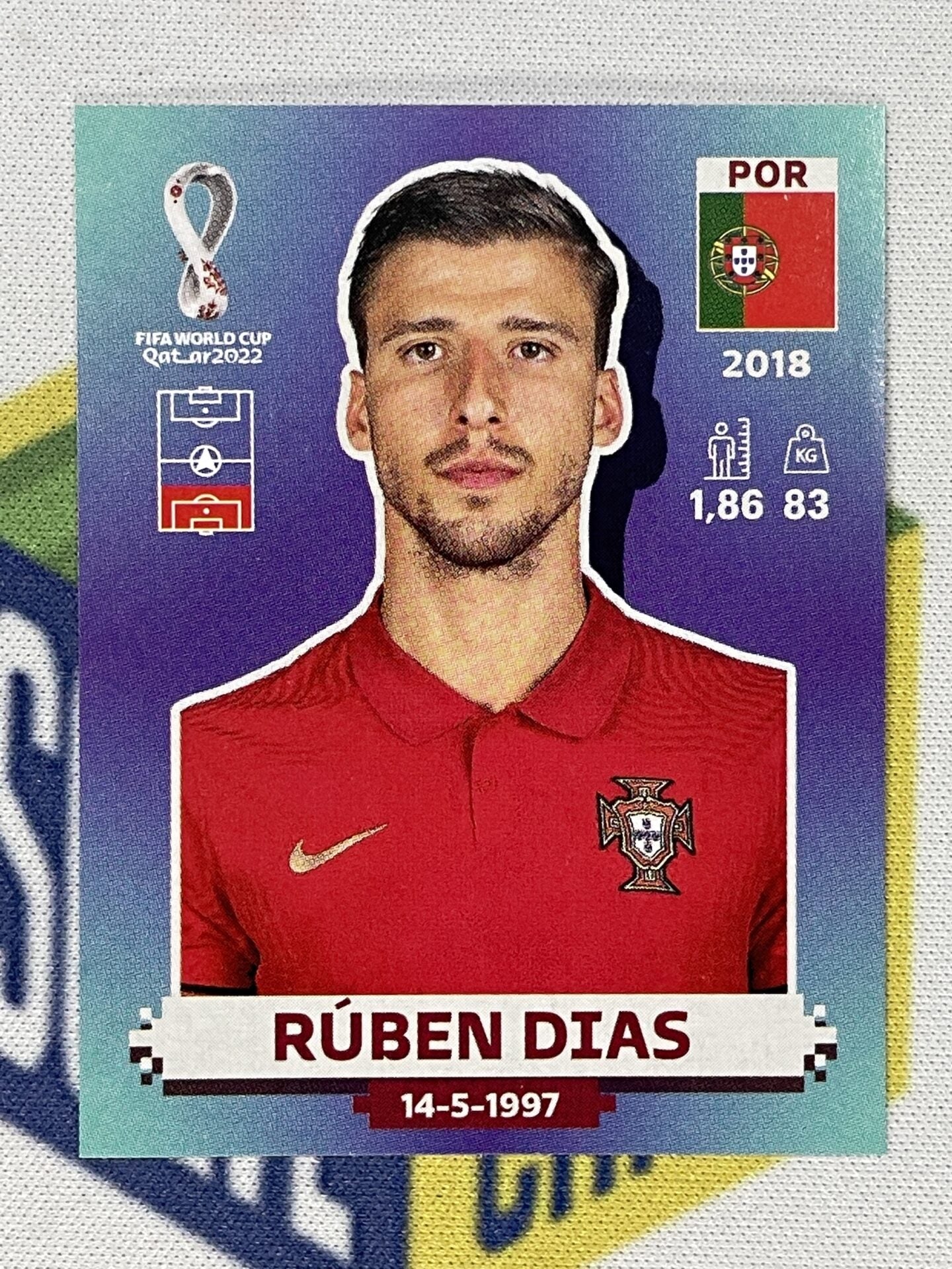 Ruben Dias Portugal Panini World Cup 2022 Qatar Stickers