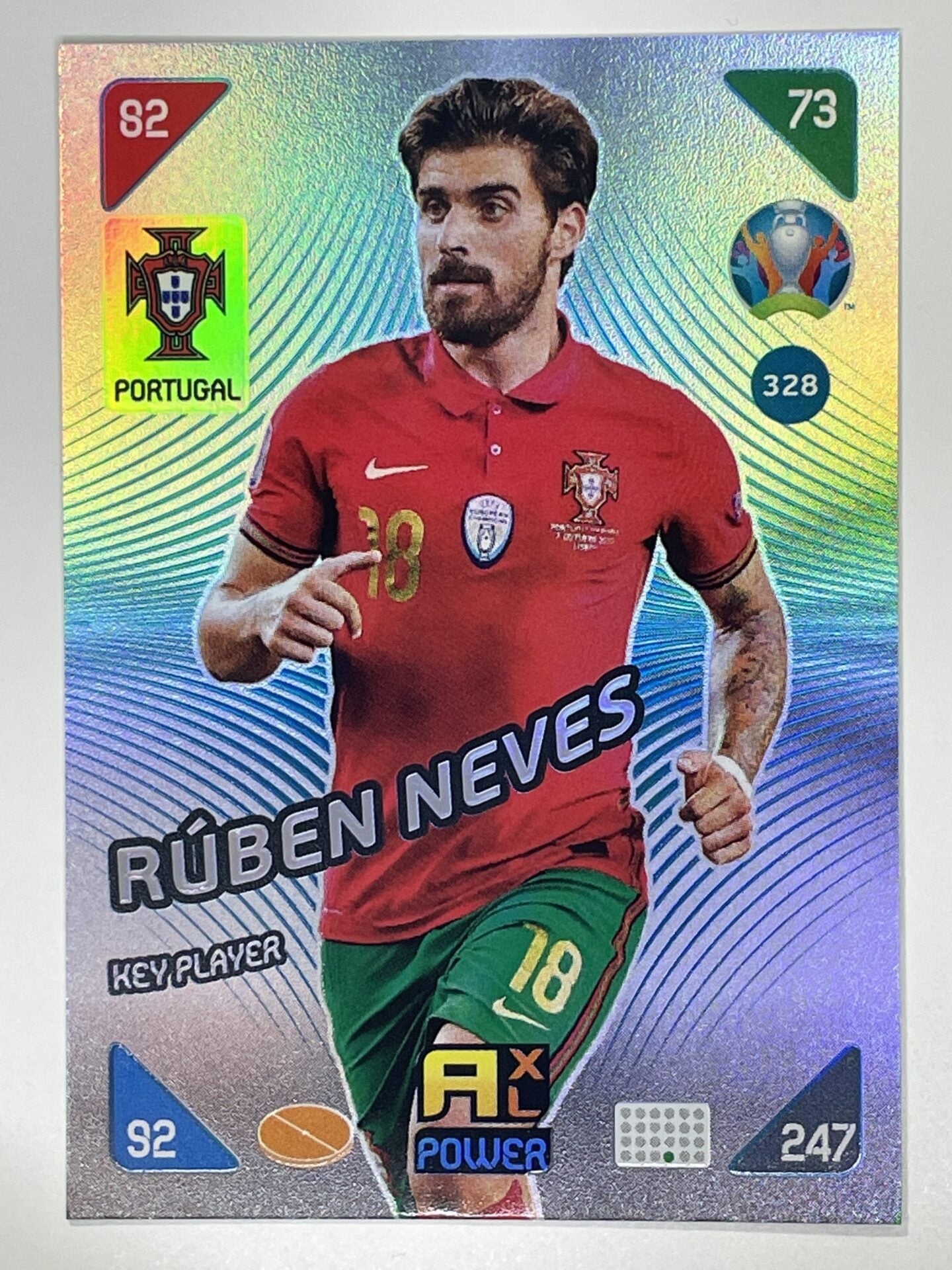 Ruben Neves Key Players (Portugal) Football Card &#8211; Euro 2020 Adrenalyn XL