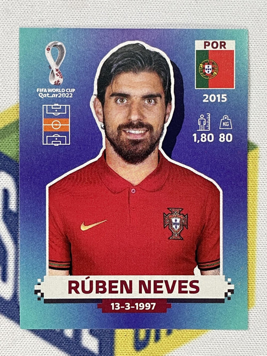 Ruben Neves Portugal Panini World Cup 2022 Qatar Stickers