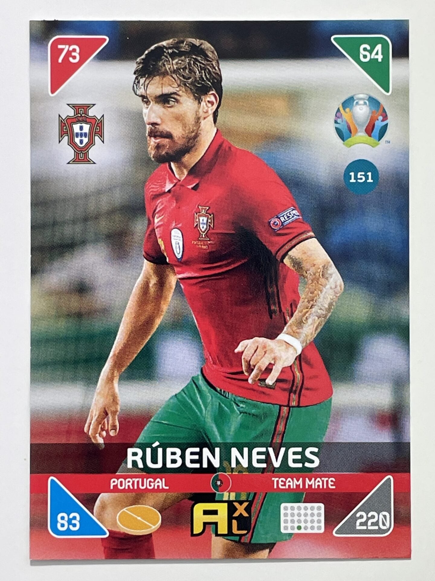 Ruben Neves Team Mates (Portugal) Football Card &#8211; Euro 2020 Adrenalyn XL