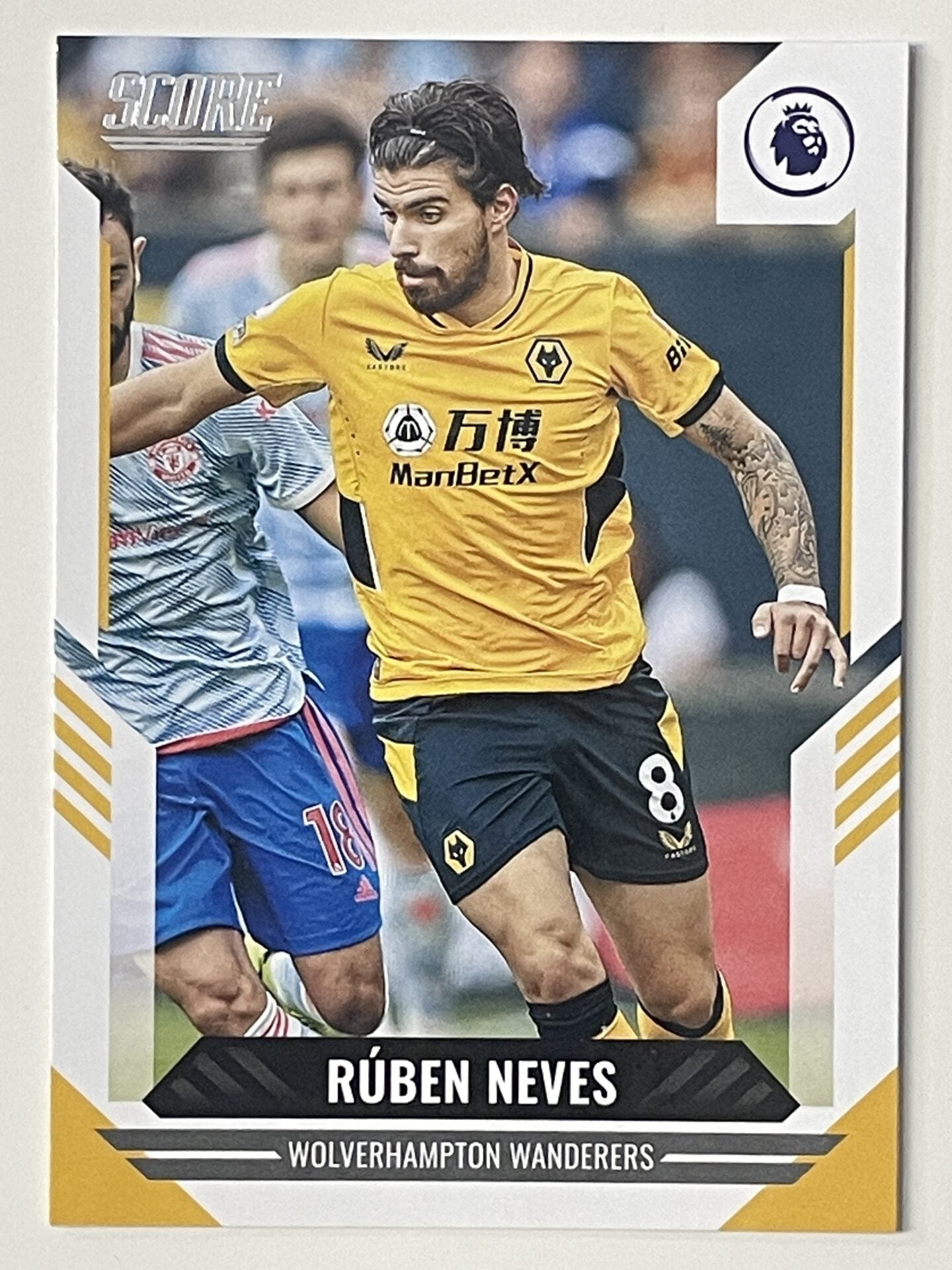 Ruben Neves Wolves Base Panini Premier League Score 2021 2022