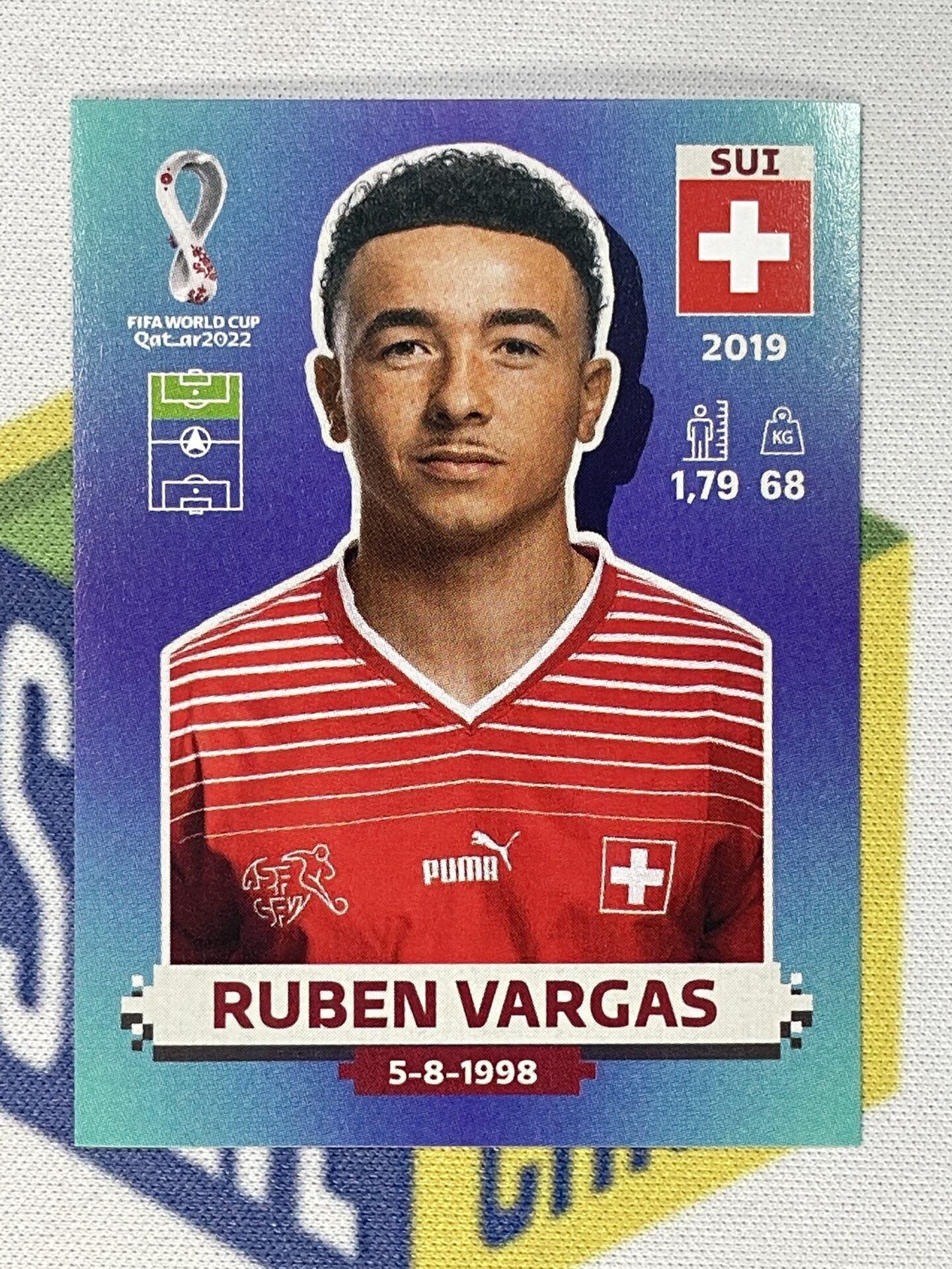 Ruben Vargas Switzerland Panini World Cup 2022 Qatar Stickers