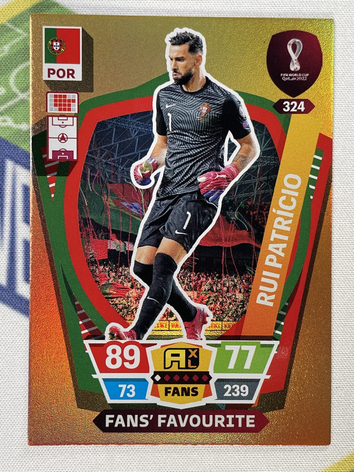 Rui Patricio Portugal Fans Favourite Panini World Cup 2022 Adrenalyn XL Card