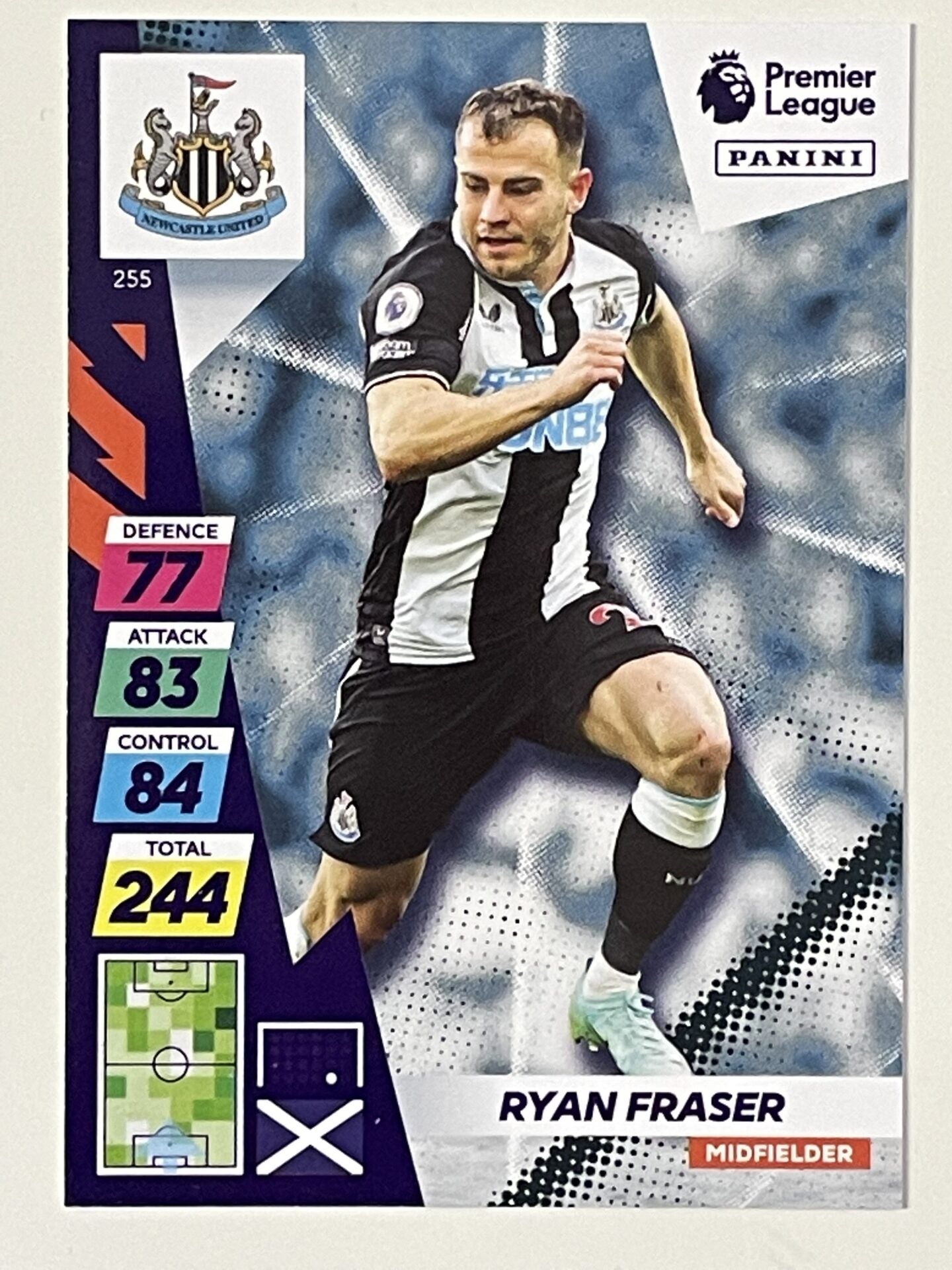 Ryan Fraser Newcastle United Base Panini Adrenalyn XL PLUS Premier League 2021 2022