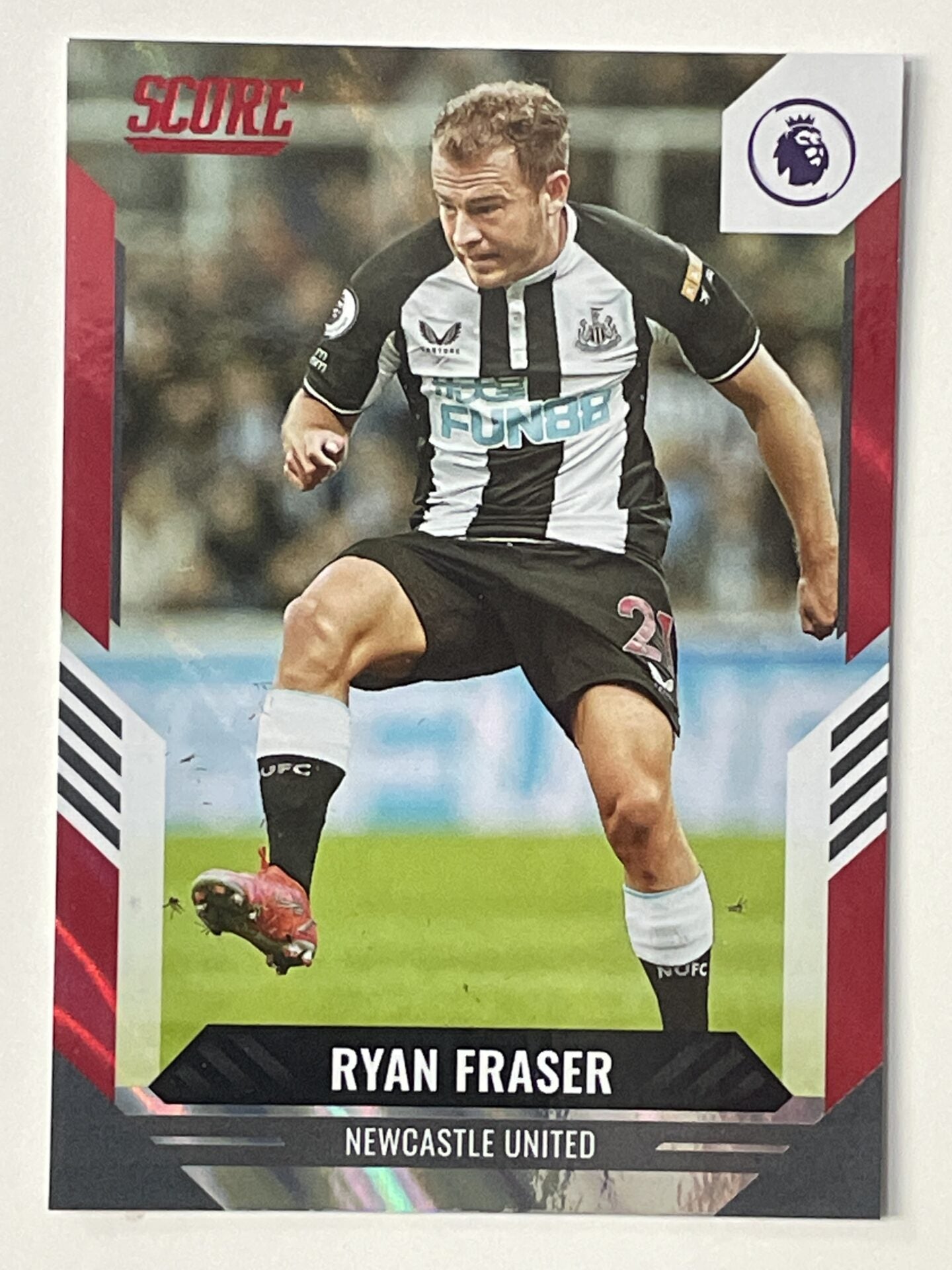 Ryan Fraser Newcastle United Base Red Lava Parallel Panini Premier League Score 2021 2022