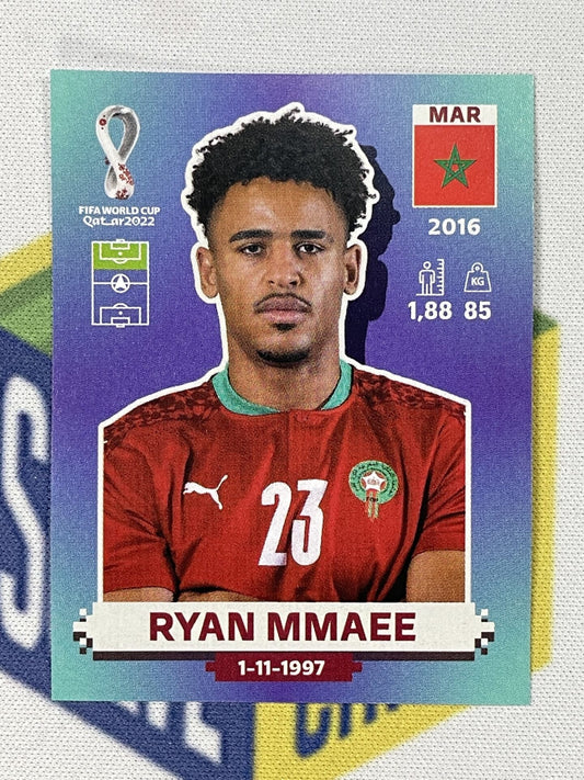 Ryan Mmaee Morocco Panini World Cup 2022 Qatar Stickers