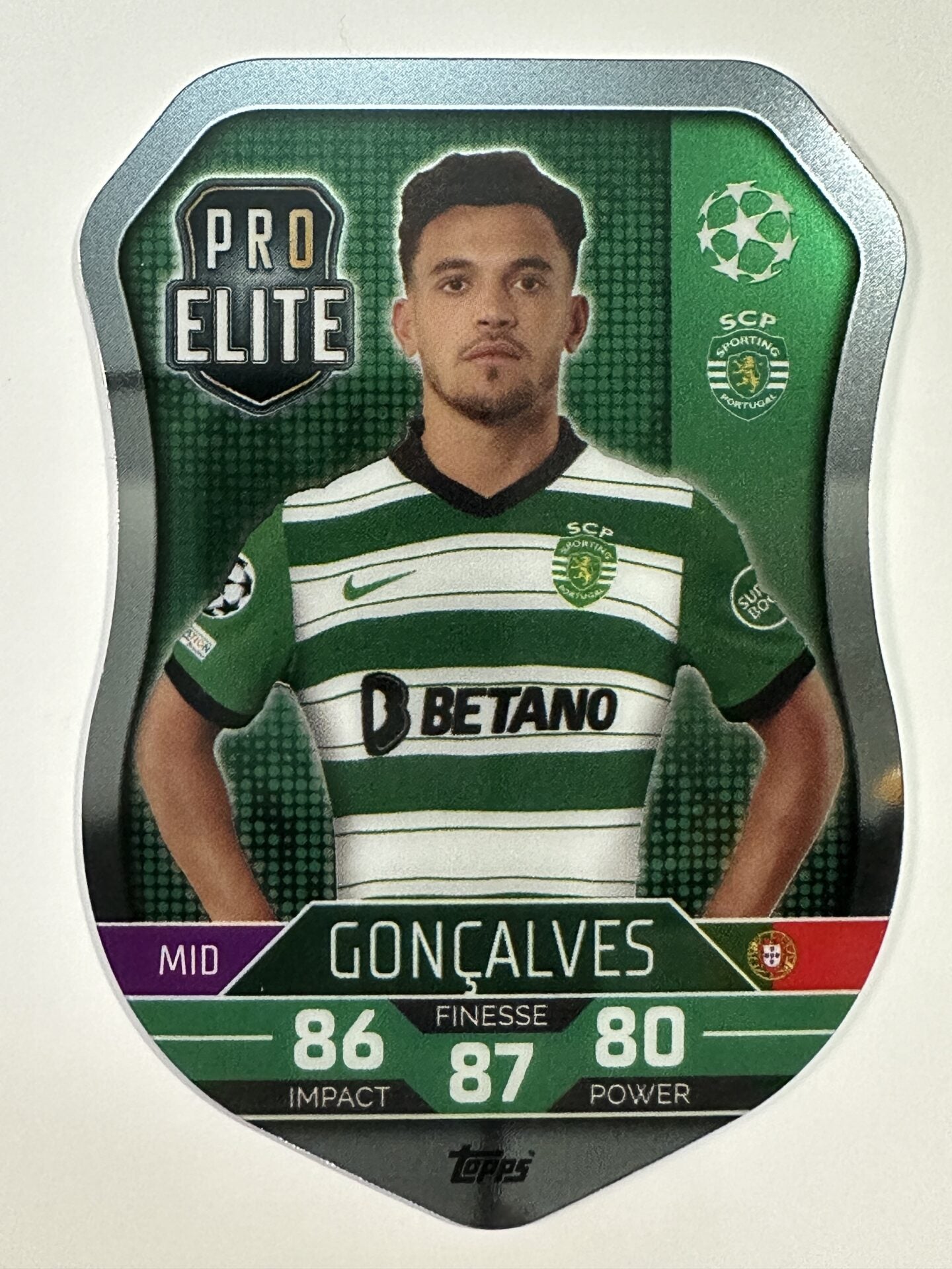 SH17 Gonçalves Pro Elite Shield (Sporting CP) Topps Match Attax 2022:2023 Card