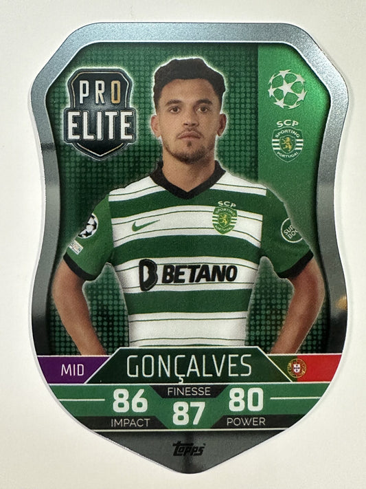 SH17 Gonçalves Pro Elite Shield (Sporting CP) Topps Match Attax 2022:2023 Card