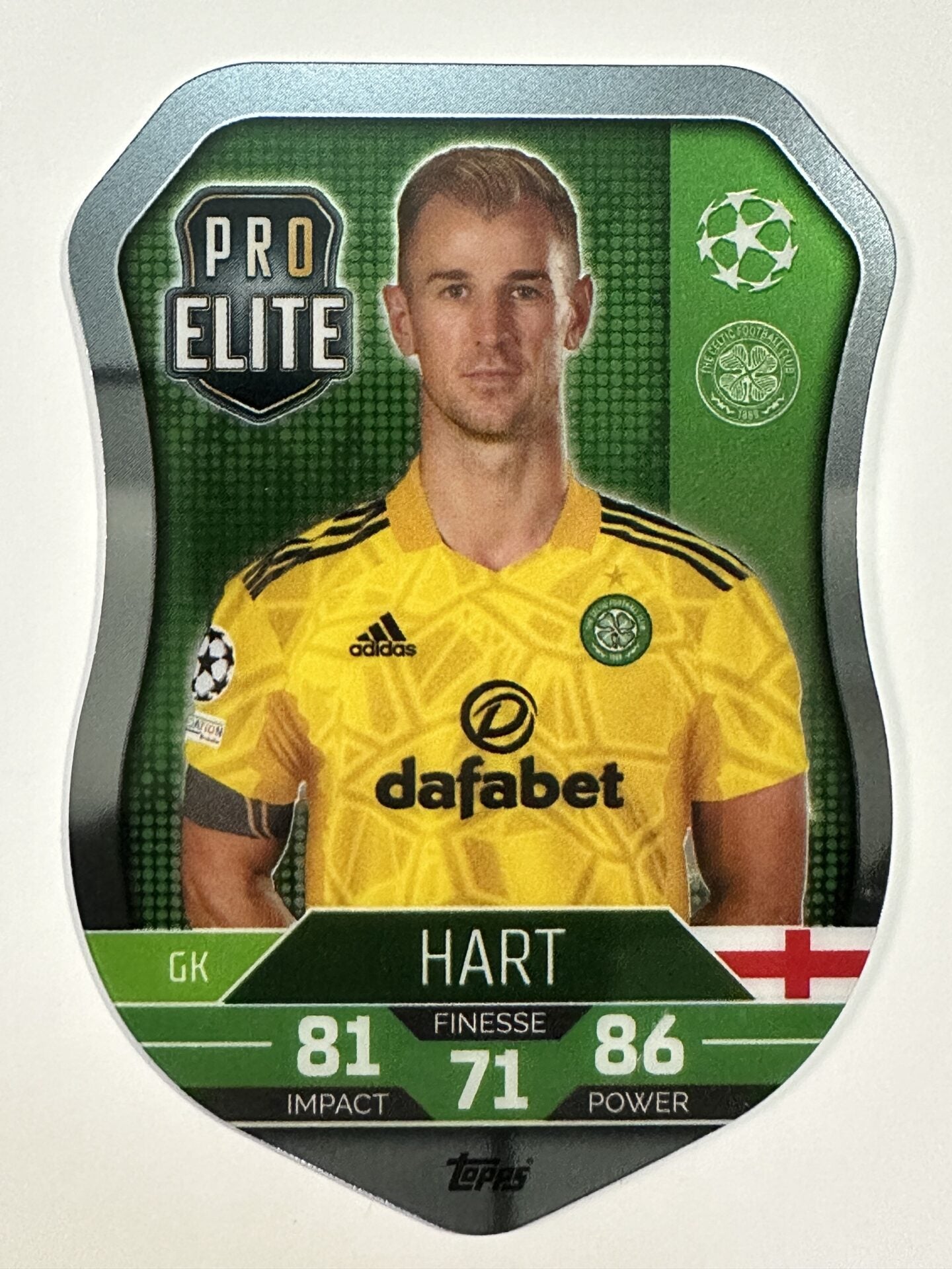 SH19 Hart Pro Elite Shield (Celtic) Topps Match Attax 2022:2023 Card