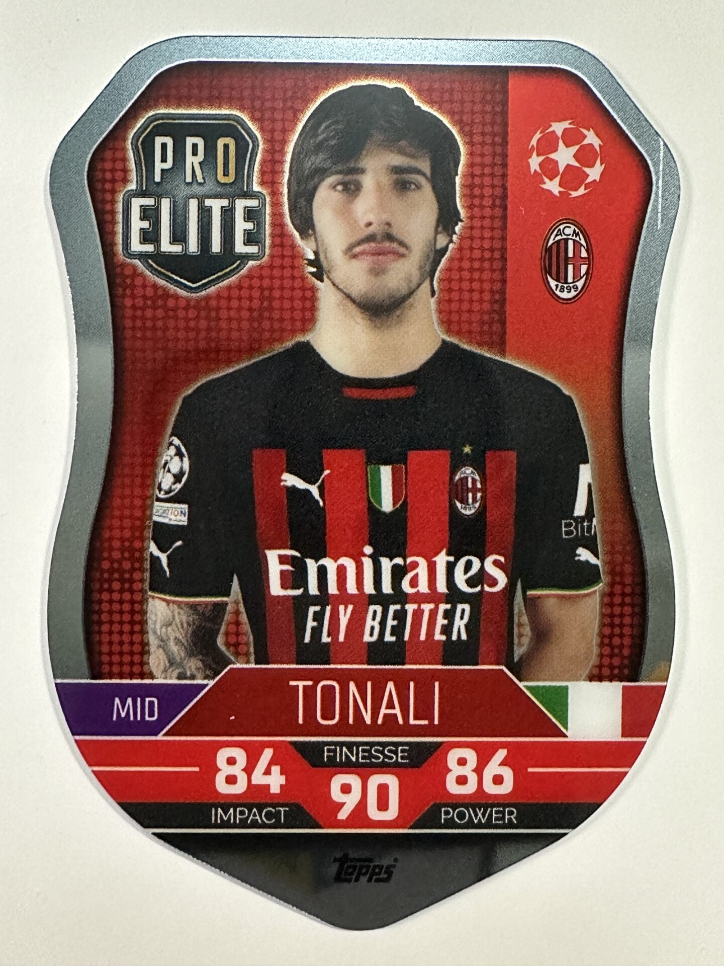 SH3 Tonali Pro Elite Shield (AC Milan) Topps Match Attax 2022:2023 Card