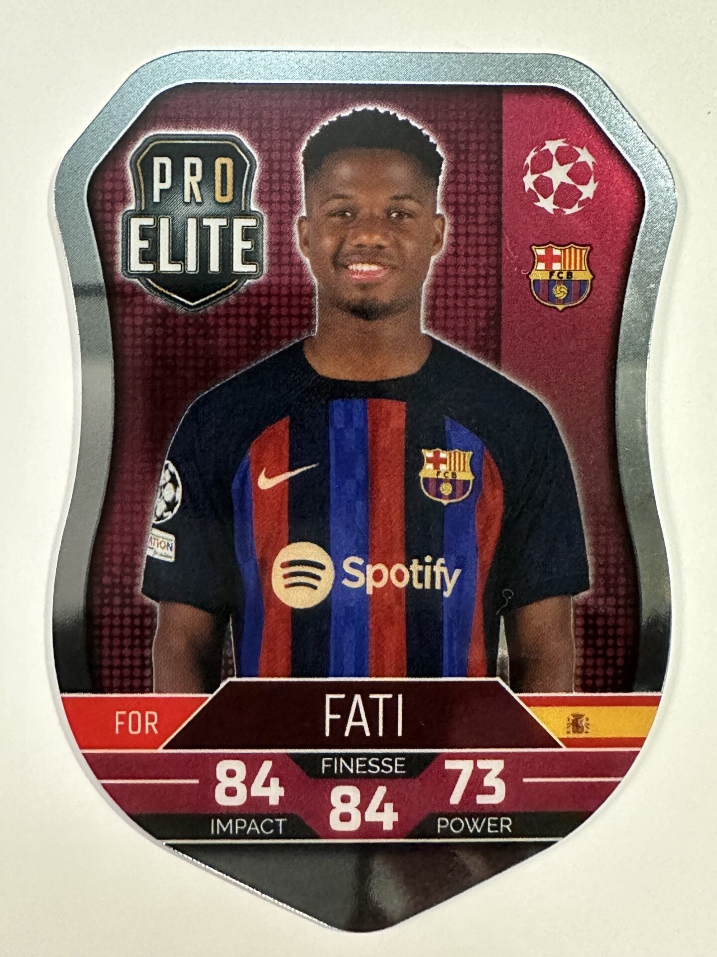 SH5 Fati Pro Elite Shield (Barcelona) Topps Match Attax 2022:2023 Card